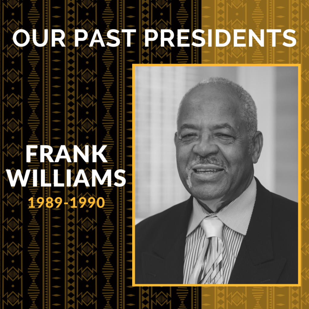 Past President Frank Williams: 1989-1990